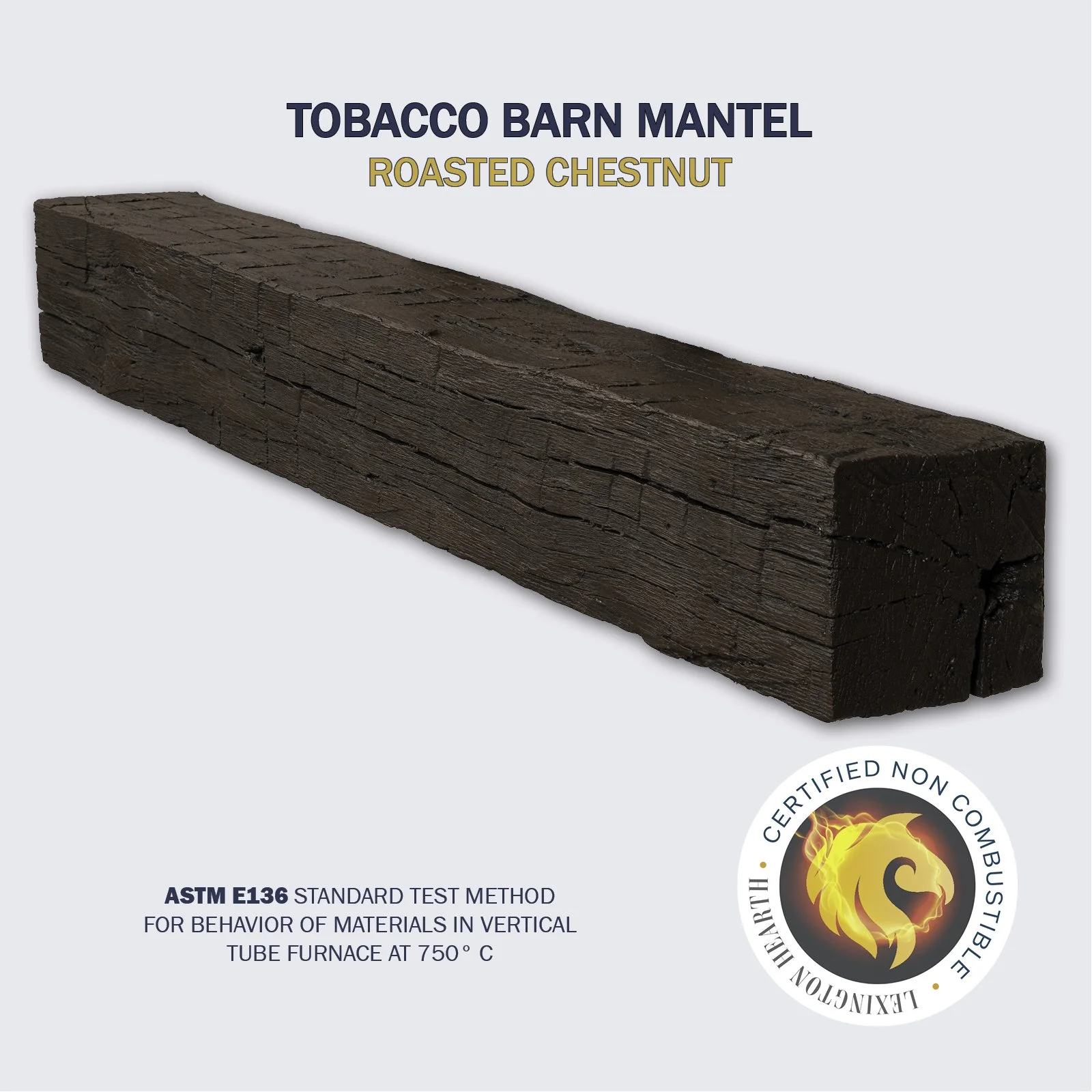 Tobacco Barn Non-Combustible Rustic Mantel — Lexington Hearth